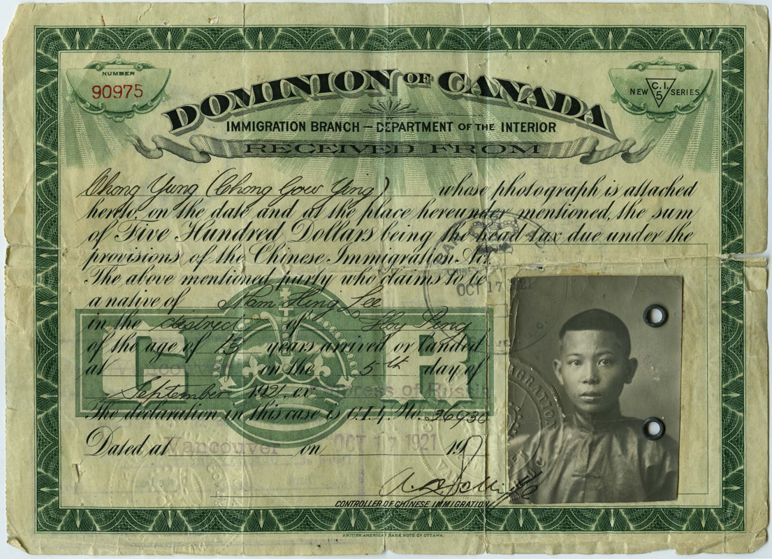 1923 - The Federal Government Prohibits Chinese Immigration